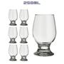 Imagem de 6 Copos Paulista 250ml Nadir Vidro Transparente Drinks Luxo