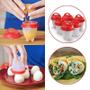 Imagem de 6 Copos Silicone Ovo Fogão Egglettes Cozinha Fácil  Duro Cooking Copo Ovos (MC40952 / 888566/BSL-OVO-1)