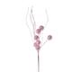 Imagem de 6 Galhos berries pick rosa com brilho 30cm