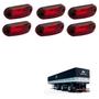 Imagem de 6 Lanterna Delimitadora LED Carreta Librelato Lateral Rubi