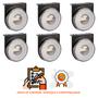 Imagem de 6 Lanterna Lateral Carreta LED Cristal 85mm c/ Sup. - Conect