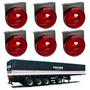 Imagem de 6 Lanterna Lateral Facchini LED Rubi 85mm c/ Sup. - Conect.