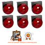 Imagem de 6 Lanterna Lateral Facchini LED Rubi 85mm c/ Sup. - Conect.