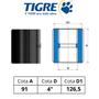 Imagem de 6 Luvas Eletroduto 4" Tigre Pvc Com Rosca Antichama