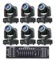 Imagem de 6 Moving Head Spot Led 60w 8 Cores + Fita Led + Mesa DMX 16CH