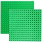 Imagem de 6 Pack grande rodapé de tijolos de construção em azul, verde, cinza, 10 x 10 polegadas Baseplates compatíveis com DUPLO, MEGA, Baseplate para DIY Play Table ou Wall