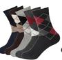 Imagem de 6 Pares Meia Esporte Outono Inverno Semi Térmica Masculino Grossinha 37a44