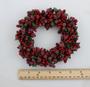 Imagem de 6 polegadas frisado grinalda grinalda vela vela anel ornamento Natal vermelho