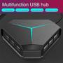 Imagem de 6 portas HUB Multi Splitter Expansion Trim para PC Laptop Deskt