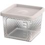 Imagem de 6 Pote Para Alimentos Transparente Prisma 430ml Com Tampa