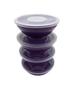 Imagem de 6 Potes Redondo Com Tampa Marmita Sobremesa 600 Ml Roxo