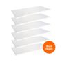 Imagem de 6 Prateleiras 60X20Cm 100% Mdf Branco Com Suporte Invisível