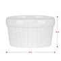 Imagem de 6 Ramekin de Porcelana Classic Branco 6cm x 4cm Lyor