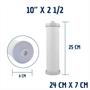 Imagem de 6 Refil Rosca P/ Filtro Branco Acqualimp Fpe-02r Caixa Dágua Cor:Branco