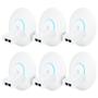 Imagem de 6 Roteadores Wi-Fi 6 Access Point 3.0 Gbps + 6 Injetores PoE+  6 U6+ Ubiquiti C/ 6 Fontes 48V 30W