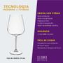 Imagem de 6 Taças de Cristal Para Vinho Bordeaux 670 ml Linha Ardea Bohemia