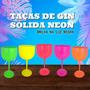 Imagem de 6 Taças De Gin Acrílico Sólido Neon Luz Negra 550 ML