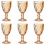 Imagem de 6 Taças Diamante De Vidro Mesa Taça Diamond Luxo Vidro 300ml