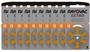 Imagem de 60 Pilhas RAYOVAC para aparelhos auditivos - Tamanho 13(selo Laranja)