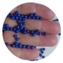 Imagem de 600 unidades Miçanga bola lisa azul escuro 4mm p/ bijuterias, colares e pulseiras