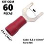 Imagem de 60un Terminal Forquilha Garfo VM 0,5-1,5mm² M6 SV1.25-6
