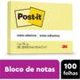 Imagem de 657 Amarelo 76X102MM C/100FLS