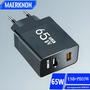 Imagem de 65w Gan Pd Carregador Rápido Adaptador De Parede Usb C Para Iphone 15 14 Pro Max Xiaomi Samsung