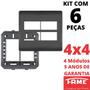 Imagem de 6un Placa 4X4 04 Módulos Com Suporte Habitat Black FAME