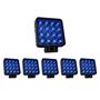 Imagem de 6X Farol De Milha 16 Led Lente Azul 48W Trator Pulverizador