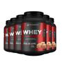 Imagem de 6x whey protein de doce de leite 900g hf suplements
