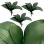 Imagem de 7 Hastes de folha Orquídea artificial com (5 folhas cada) aspecto natural no estilo faça você mesmo - DE0924