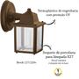 Imagem de 7 Luminaria Arandela Retro Colonial Externo Marrom Alz18