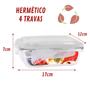 Imagem de 7 Marmita de Vidro 640ML c/ Divisória e Tampa Hermética