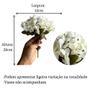 Imagem de 7 Mini buquê hortênsia flor artificial perfeita para festas e casamentos de decoração de casa DIY