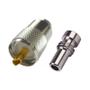 Imagem de 70 Conector Uhf Macho Cabo Rg213 + Redutor Rg58 Px Vhf Uhf