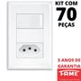 Imagem de 70un Interruptor Paralelo Three Way 16A e Tomada Padrão 2P+T 10A Com Placa Evidence FAME