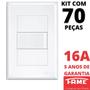 Imagem de 70un Interruptor Simples 16A Com Placa Evidence FAME