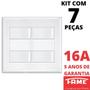 Imagem de 7un Interruptor Paralelo 16A 4 Teclas 4x4 Evidence FAME