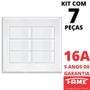 Imagem de 7un Interruptor Paralelo 16A 6 Teclas 4x4 Evidence FAME