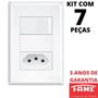 Imagem de 7un Interruptor Paralelo Three Way 16A e Tomada Padrão 2P+T 10A Com Placa Evidence FAME