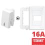 Imagem de 7un Interruptor Pulsador Campainha 16A Com Placa Evidence FAME
