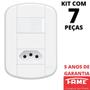 Imagem de 7un Interruptor Simples 16A e Tomada Padrão 2P+T 20A Com Placa Blanc Mais FAME