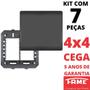 Imagem de 7un Placa 4X4 Cega Com Suporte Habitat Black FAME