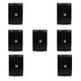 Imagem de 7un Tomada Telefone RJ11 4 Vias Com Placa Habitat Black FAME