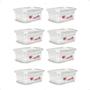 Imagem de 8 Caixa Retangular Gourmet C/ Travas Transparente 750ml