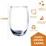 Imagem de 8 Copos Alto Redondo Vidro Aruba 465ml Suco Drink Nadir