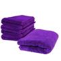 Imagem de 8 Flanelas de Microfibra 28x28cm Corte a Laser Roxo 220gr/m² Zacs