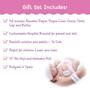 Imagem de 8 peças Layette Baby Doll Gift Set  JC Brinquedos - La Newborn Nursery  14" Boneca recém-nascida sorridente de 14" em   rosa Idades 2+, Sorriso Rosa