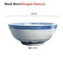 Imagem de 8 polegadas vintage chinês azul e branco arroz de porcelana tigelas Jingdezhen Hollow Cerâmica Tableware Ramen Soup Bowl Dragon Tigelas