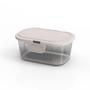 Imagem de 8 Pote Para Alimentos Com Tampa Fixa 600Ml Transp Bpa Free